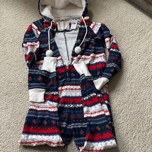 Cozy Hooded Knit Onesie
